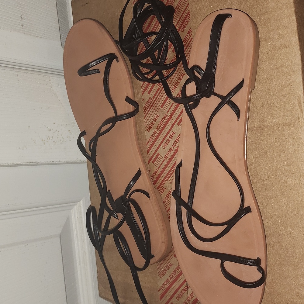 Asos sandal with ankle/leg wrap